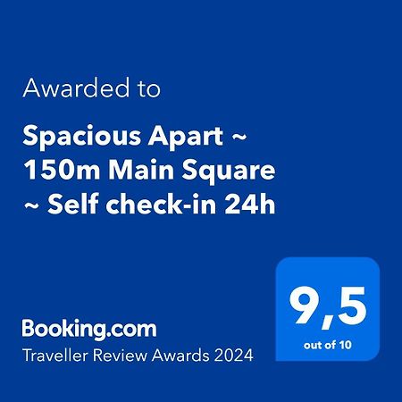 Spacious Apart ~ 150M Main Square ~ Self Check-In 24H Wrocław Zewnętrze zdjęcie