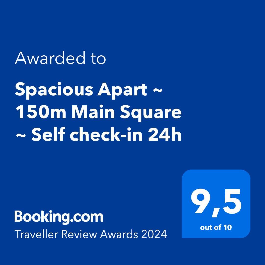 Spacious Apart ~ 150M Main Square ~ Self Check-In 24H Wrocław Zewnętrze zdjęcie